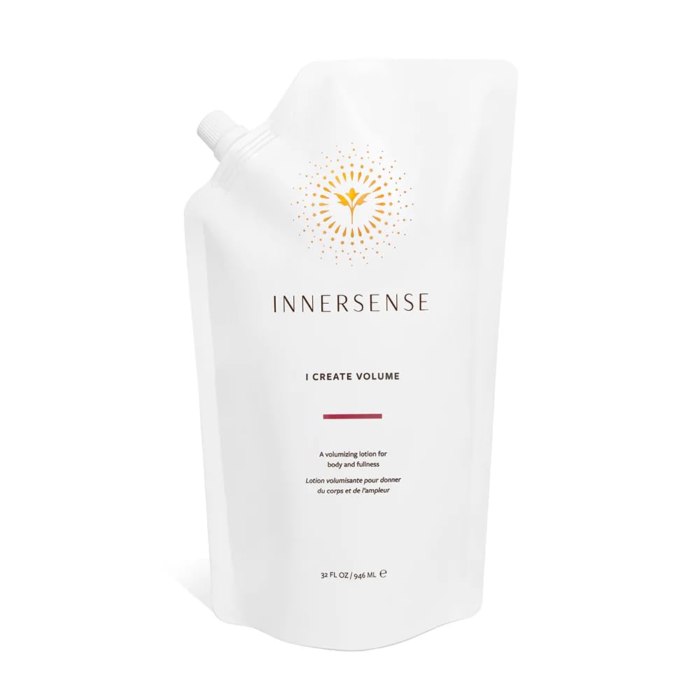 INNERSENSE Organic Beauty - Natural I Create Volume Hair Volumizing Lotion | Non-Toxic Cruelty-Free Clean Haircare (Refill Pouch 32 fl oz | 946 ml)