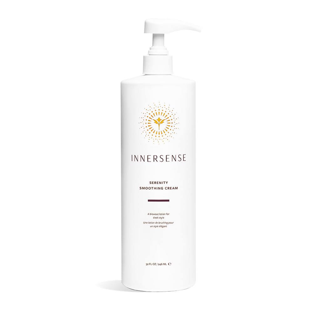 INNERSENSE Organic Beauty - Natural Serenity Smoothing Hair Cream | Non-Toxic Cruelty-Free Haircare (32 oz | 1 L)