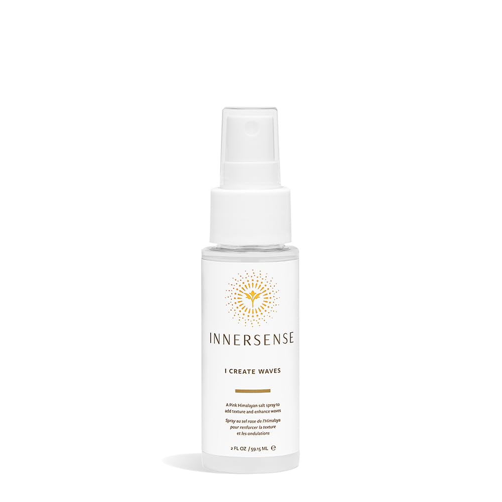 INNERSENSE Organic Beauty - Natural I Create Waves Pink Himalayan Salt Spray | Non-Toxic Cruelty-Free Clean Haircare (2oz)