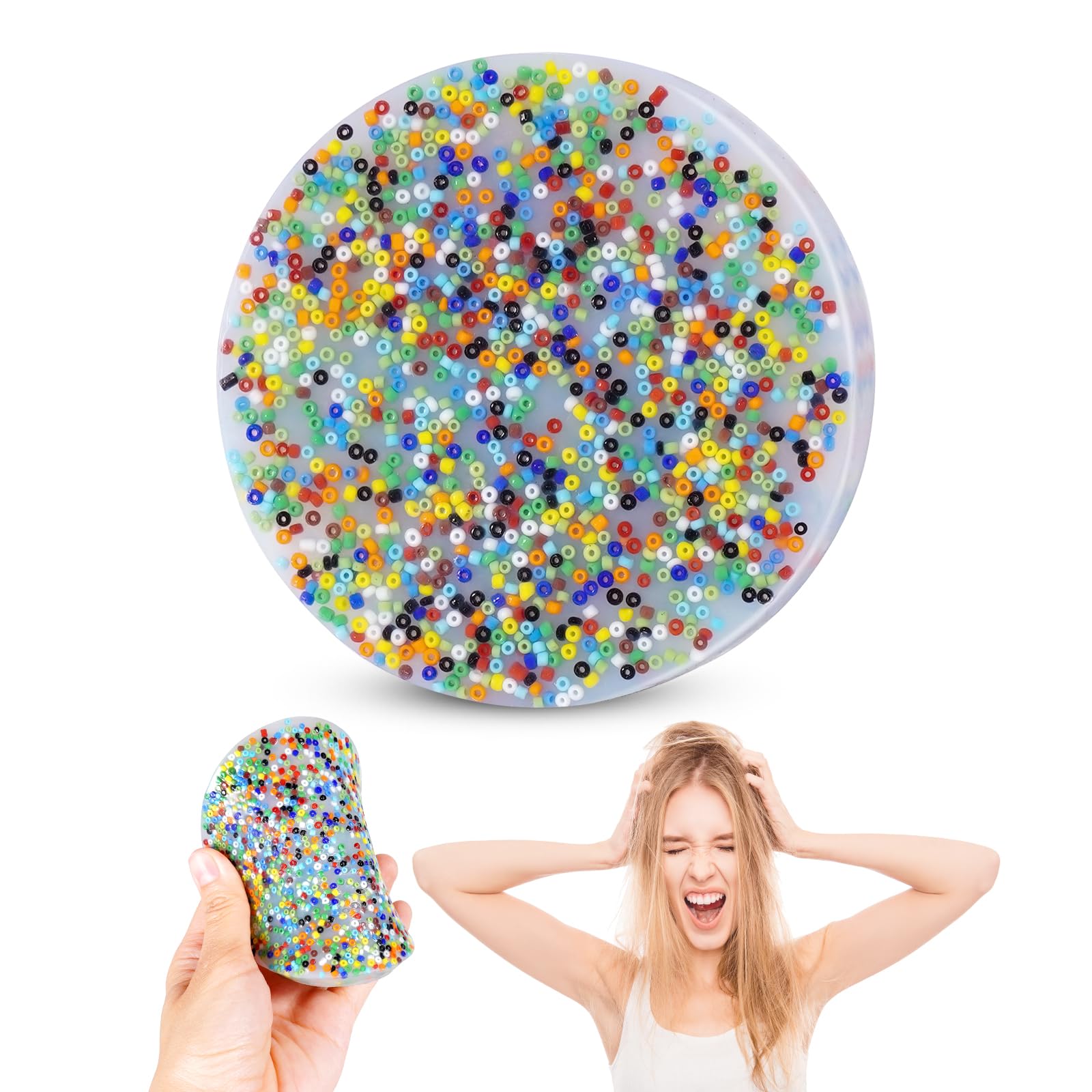 Skin Picking Fidget Toy Silicone Picky Party Pad Sensory Toys for Skin Pickers Dermatillomania Fidget Toys Relax Anxiety Toy for Children & Adults(1Pc)