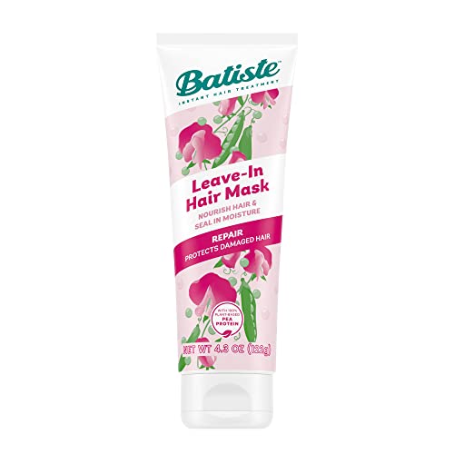 Batiste Heat Protectant For Hair & Leave In Conditioner Hair Mask Smooth Formula Hair Conditioner for Dry or Wet Hair Infused with vitamin E for Enhancing Haircare 4.3oz.