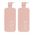 MONDAY HAIRCARE Smooth Shampoo + Conditioner Bathroom Set (2 Pack) 30oz Each for Frizzy Coarse and Curly Hair Made from Coconut Oil Shea Butter & Vitamin E 100% Recyclable Bottles